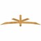 Ekena Millwork Alberta Rough Sawn Timber Gable Bracket, Western Red Cedar, 84"W x 21"H x 4"D x 4"F, 6/12 Pitch GBW084X21X0404ALB00RWR - alternate 1